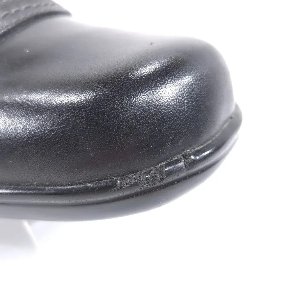 Clarks Bendables Leather Casual Mule Clog Flat Shoe Womens Size 9 62899 Black